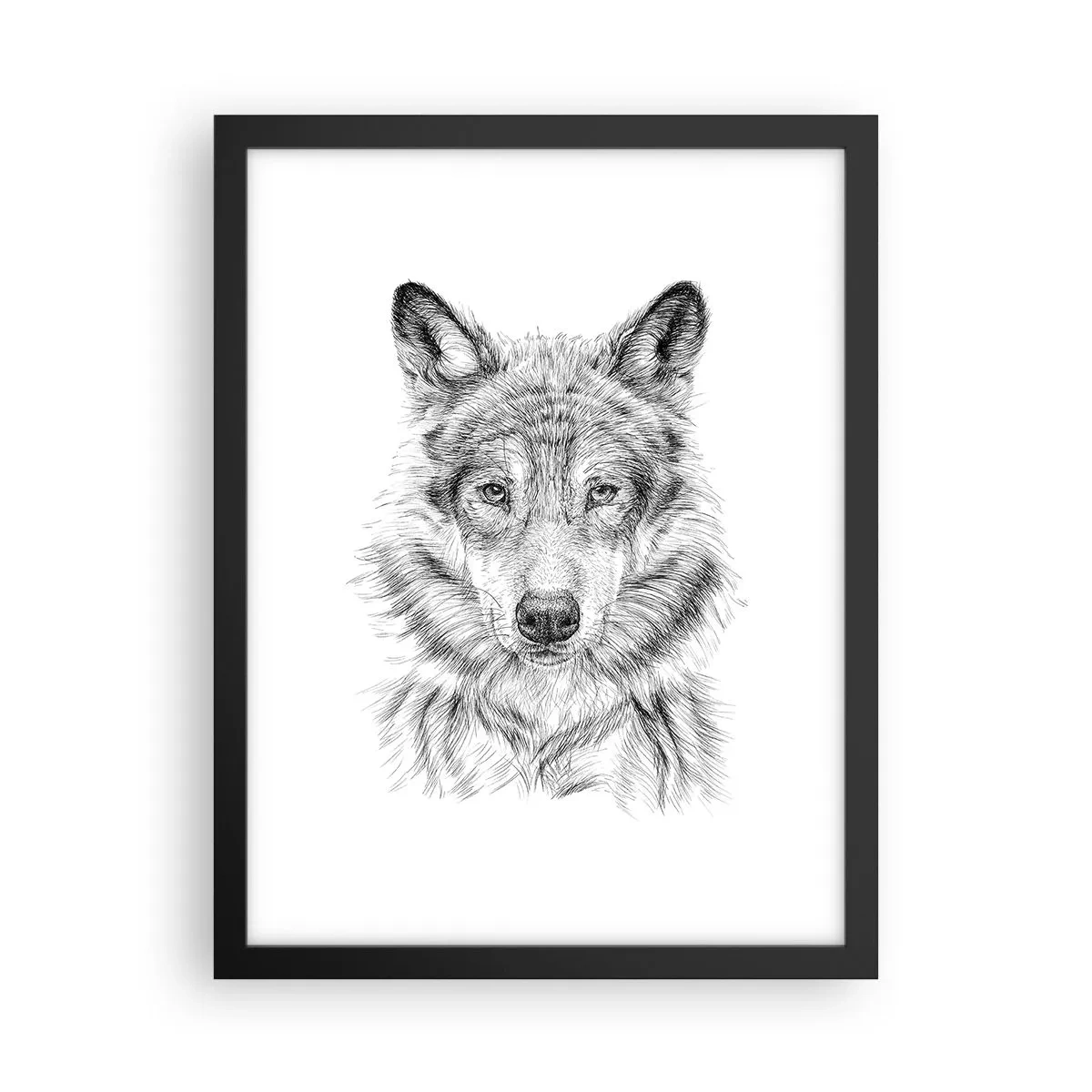 Póster en marco negro - Un líder nato - 30x40 cm