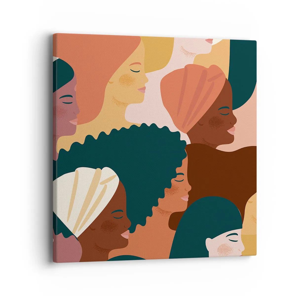 Cuadro sobre lienzo - Impresión de Imagen - La feminidad - 40x40 cm