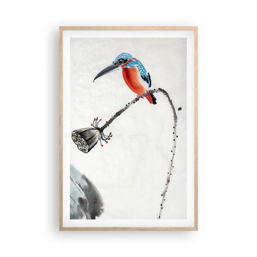 Póster en marco roble claro - La vida de la pradera - 61x91 cm