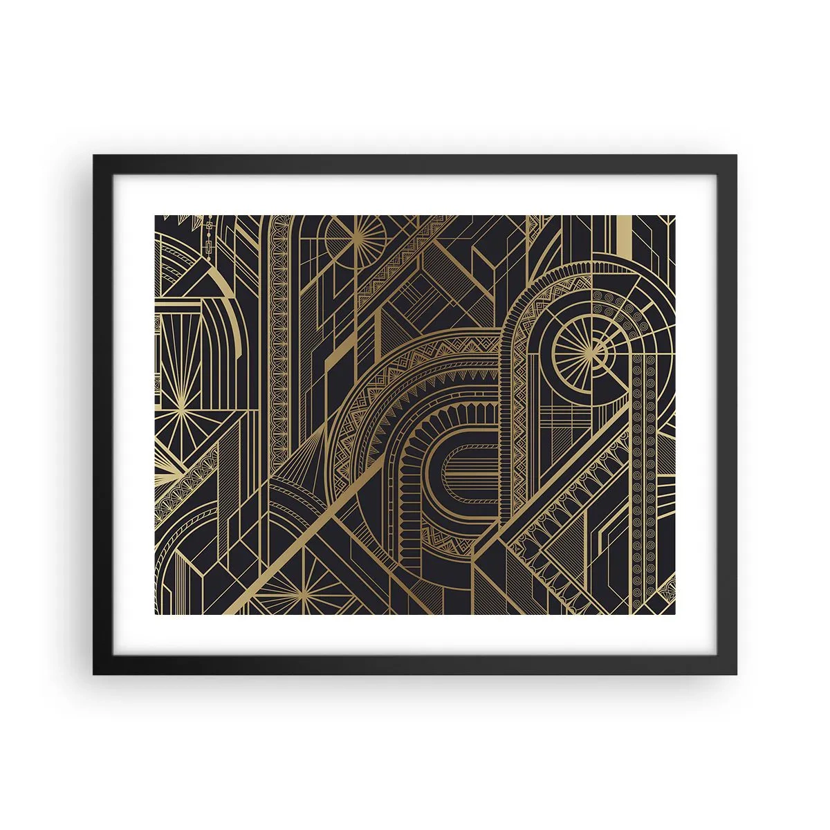 Póster en marco negro - Conceptos, ideas, planes - 50x40 cm