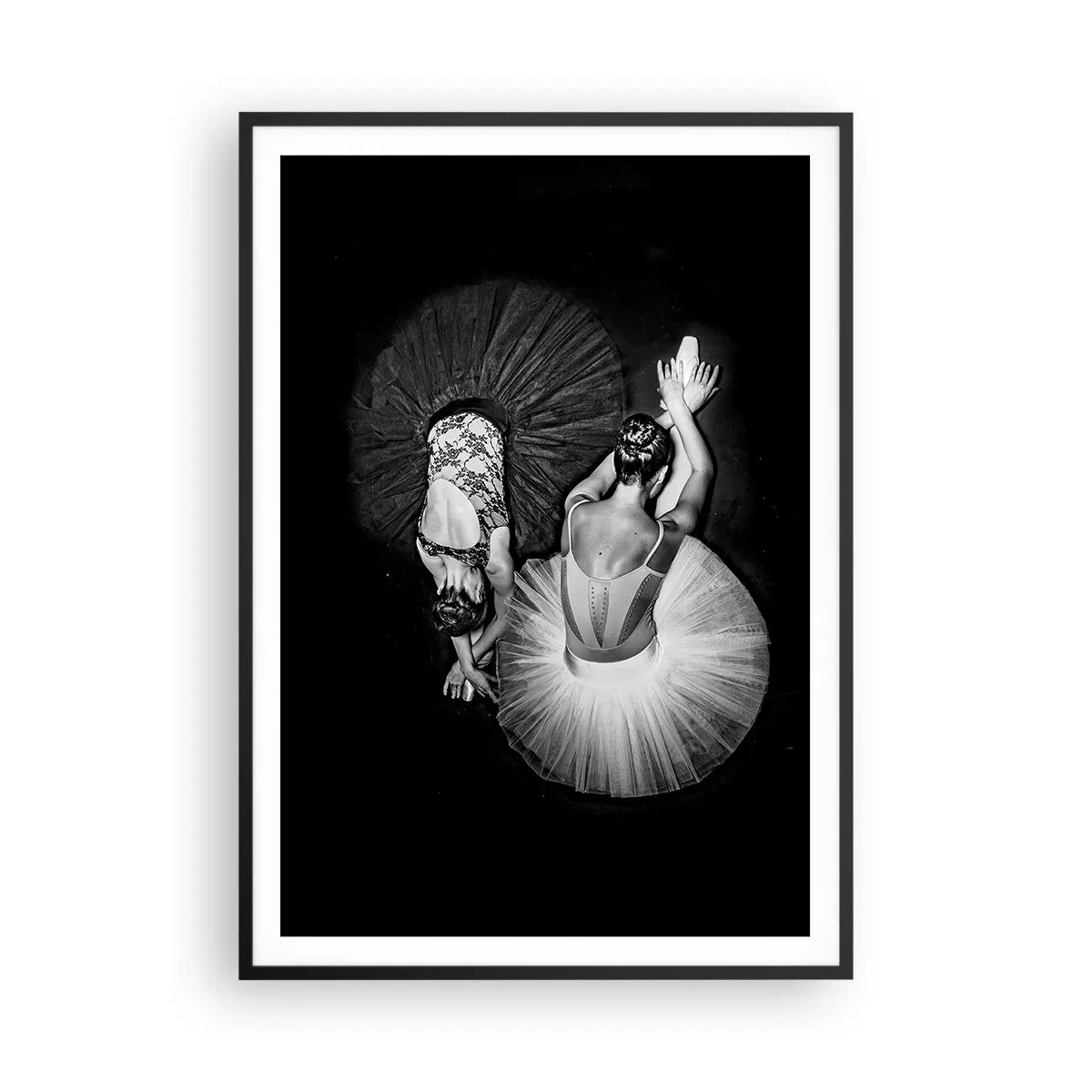 Póster en marco negro - Yin y yang: el equilibrio perfecto - 70x100 cm