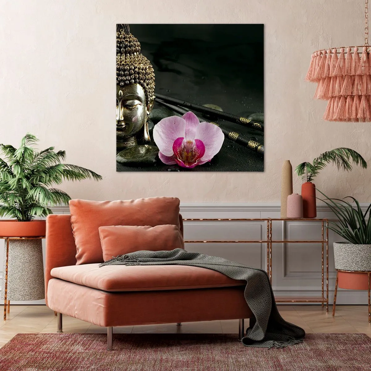 Cuadro sobre lienzo - Impresión de Imagen - La armonía de la sabiduría y la belleza - 70x70 cm