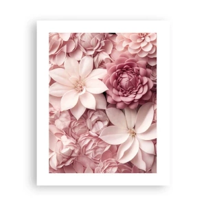 Póster - Entre pétalos rosas - 40x50 cm
