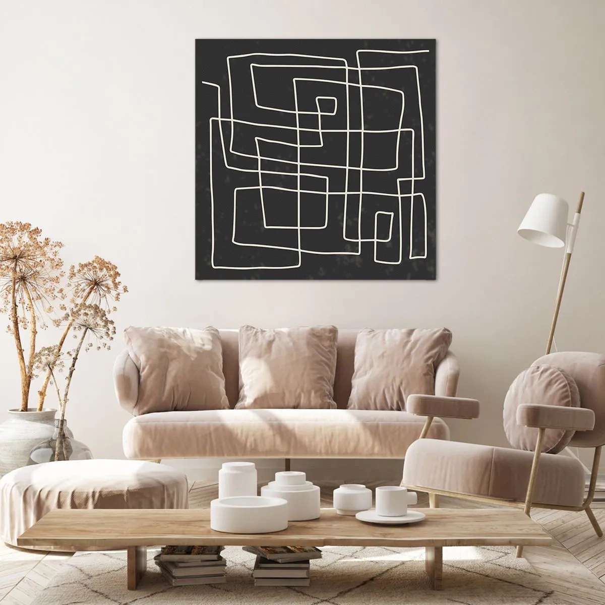 Cuadro sobre lienzo - Impresión de Imagen - No es tan sencillo - 70x70 cm