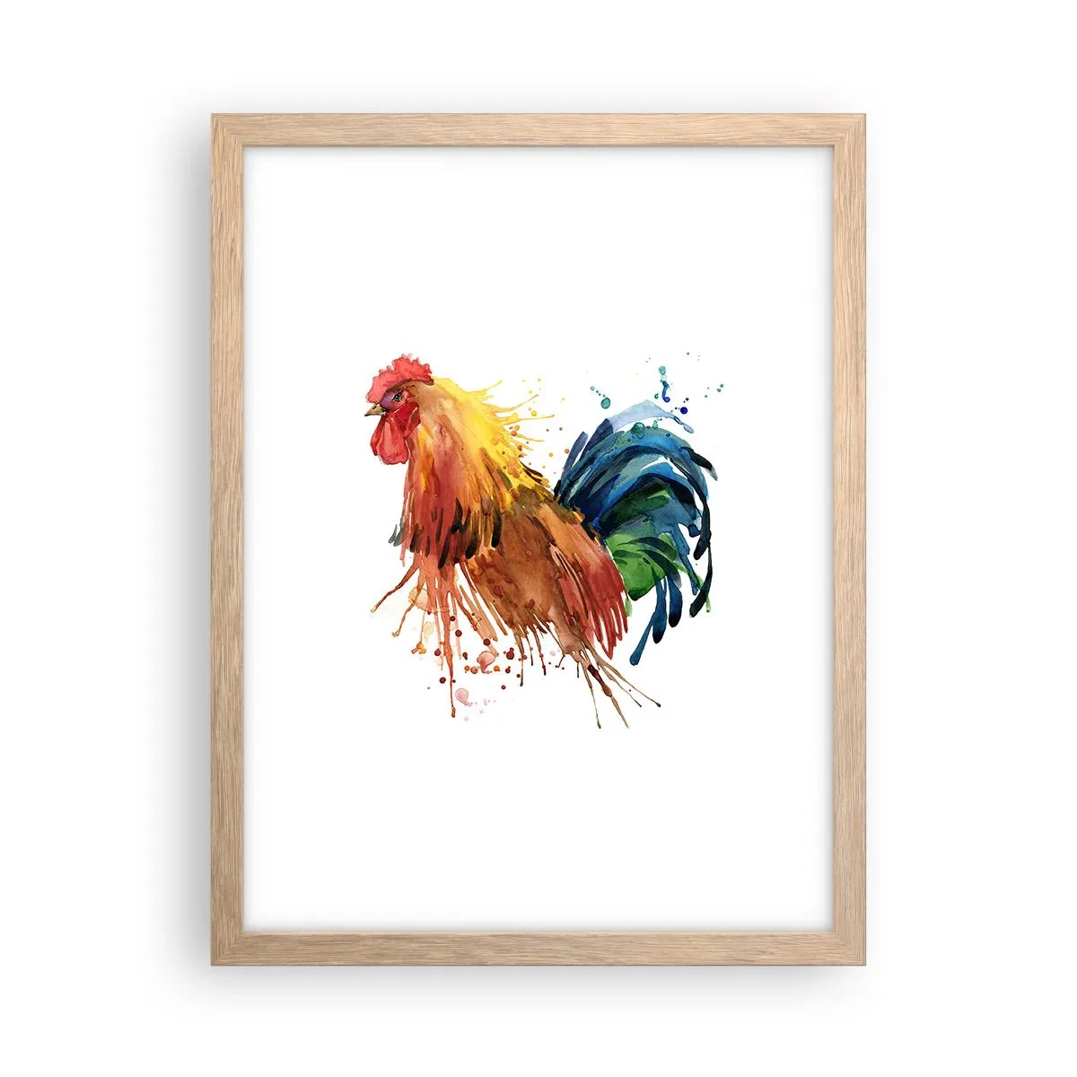 Póster en marco roble claro - Un manto real, un orgullo real - 30x40 cm