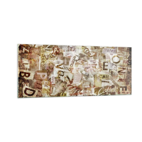 Cuadro sobre vidrio - Impresiones sobre Vidrio - Unificando el lenguaje - 100x40 cm