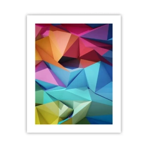 Póster - Origami arco iris - 40x50 cm