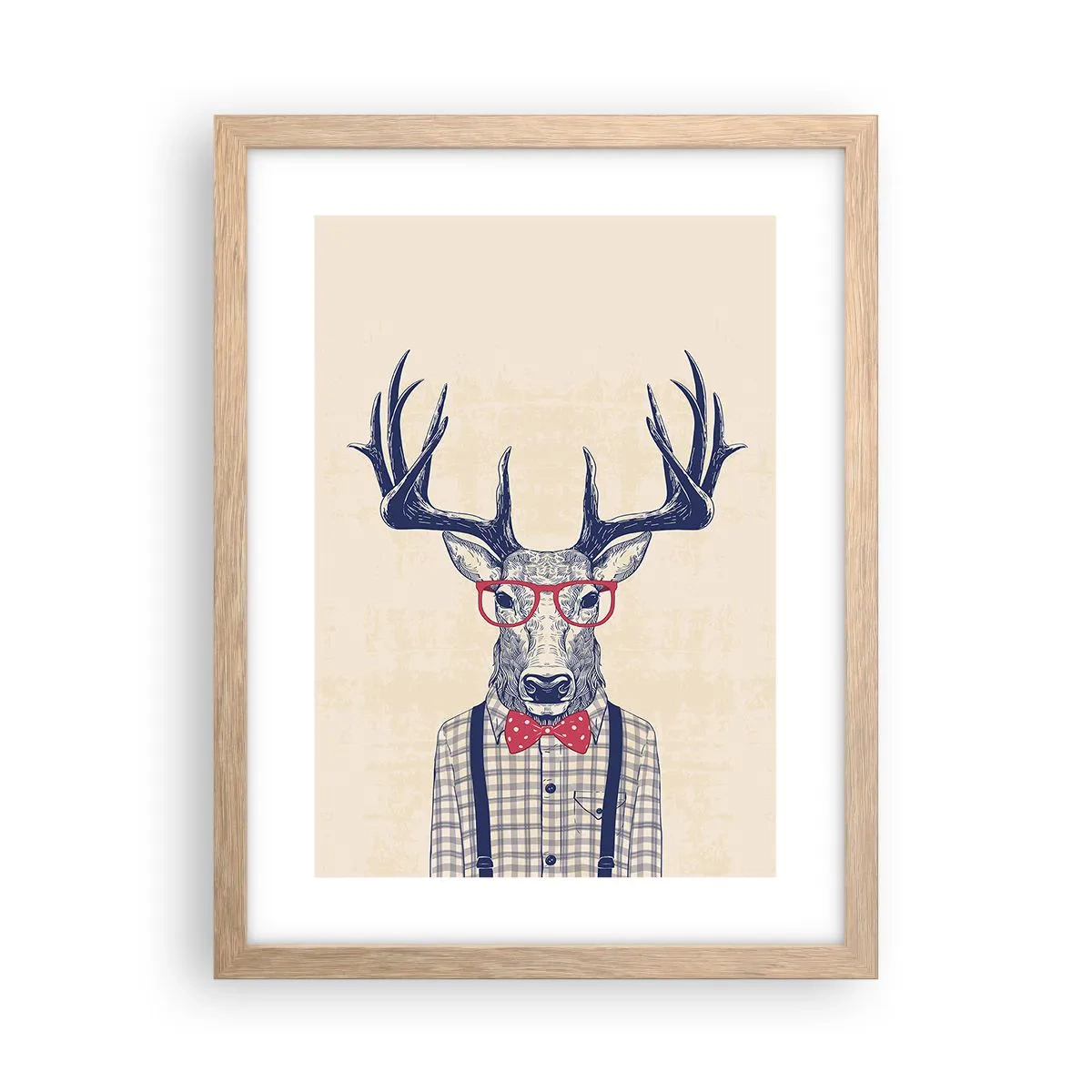 Póster en marco roble claro - Una extravagancia lúdica - 30x40 cm