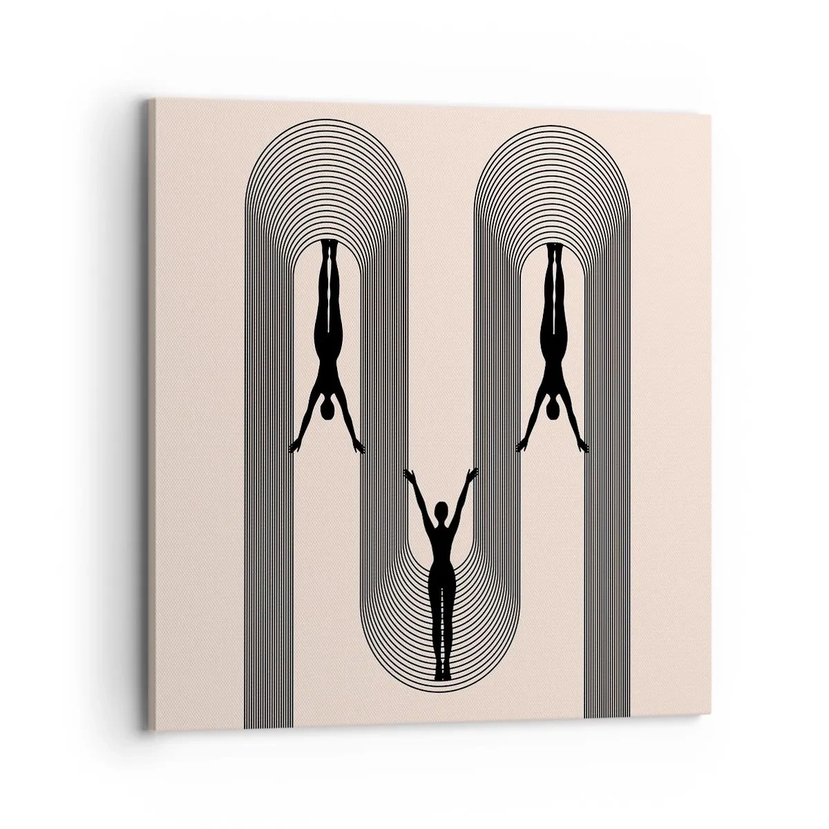 Cuadro sobre lienzo - Impresión de Imagen - Al revés, o no - 70x70 cm