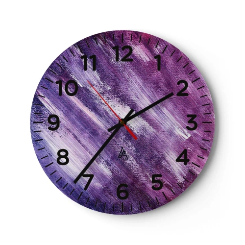 Reloj de pared - Reloj de vidrio - Cuando sopla el viento del sol - 30x30 cm
