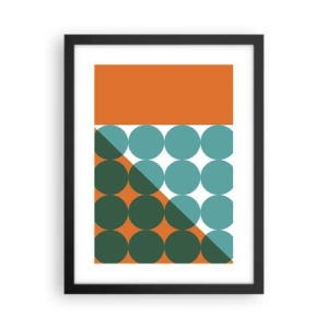 Póster en marco negro - Hacia arriba y en diagonal - 30x40 cm