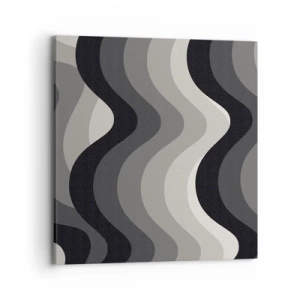 Cuadro sobre lienzo - Impresión de Imagen - Ola tras ola - 70x70 cm