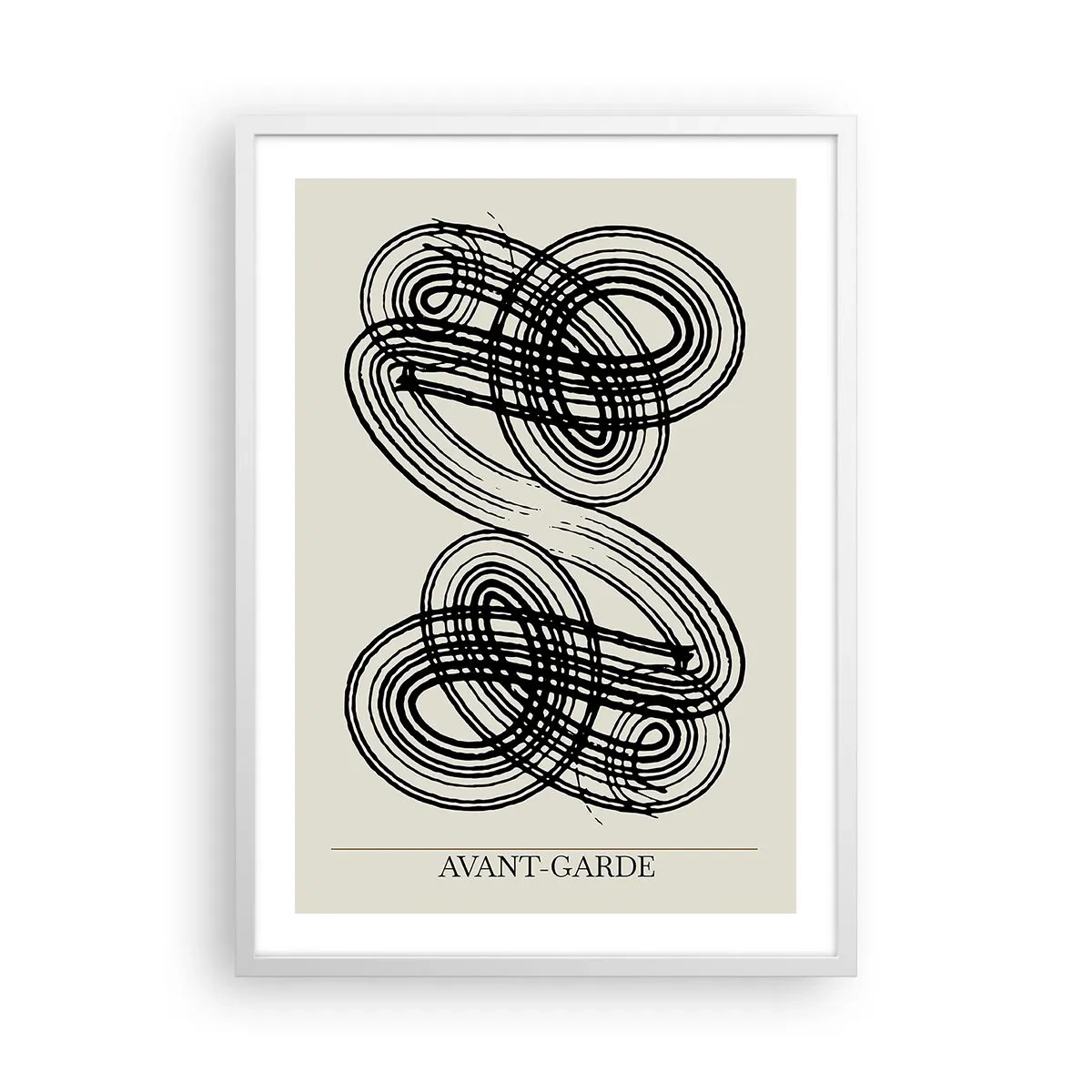 Póster en marco blanco - Salió espontáneamente - 50x70 cm