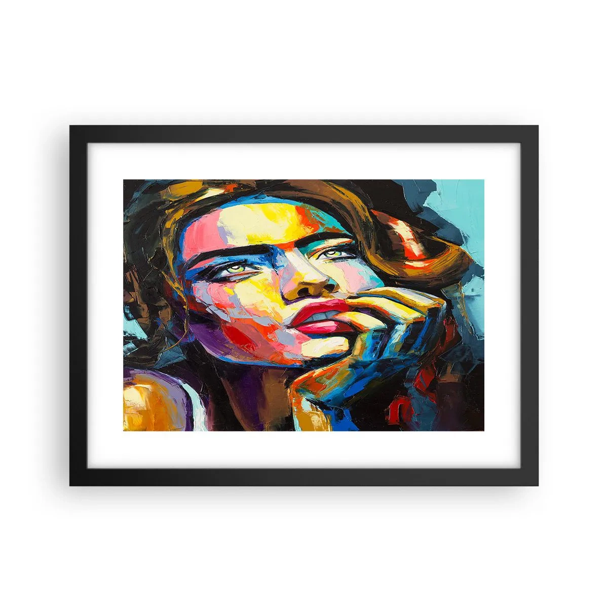 Póster en marco negro - Sueños - 40x30 cm