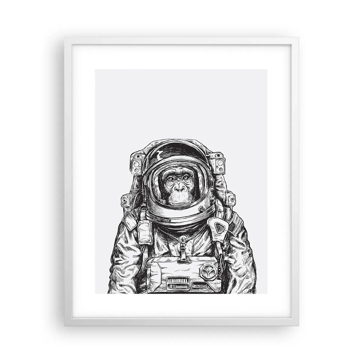 Póster en marco blanco - Evolución alternativa - 40x50 cm