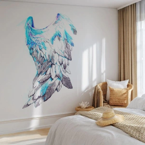 Fotomural Premium Canvas - Necesito alas - Abstracción, Ala de pajaro, plumas de ave - 350x256 cm