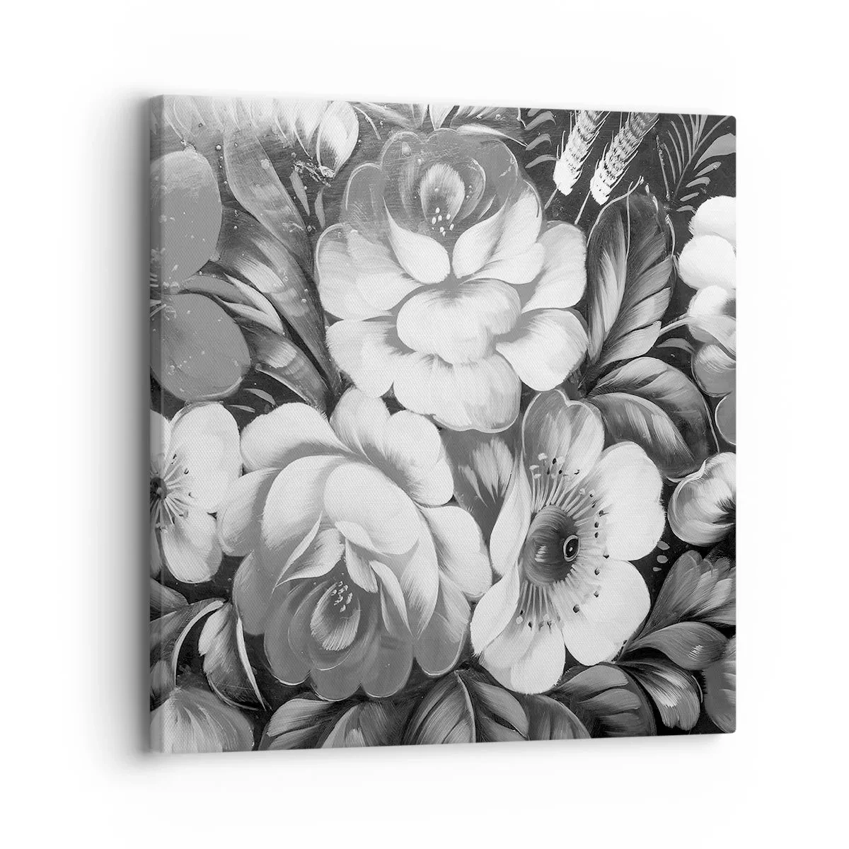 Cuadro sobre lienzo - Impresión de Imagen - Hermoso incluso en el gris - 30x30 cm