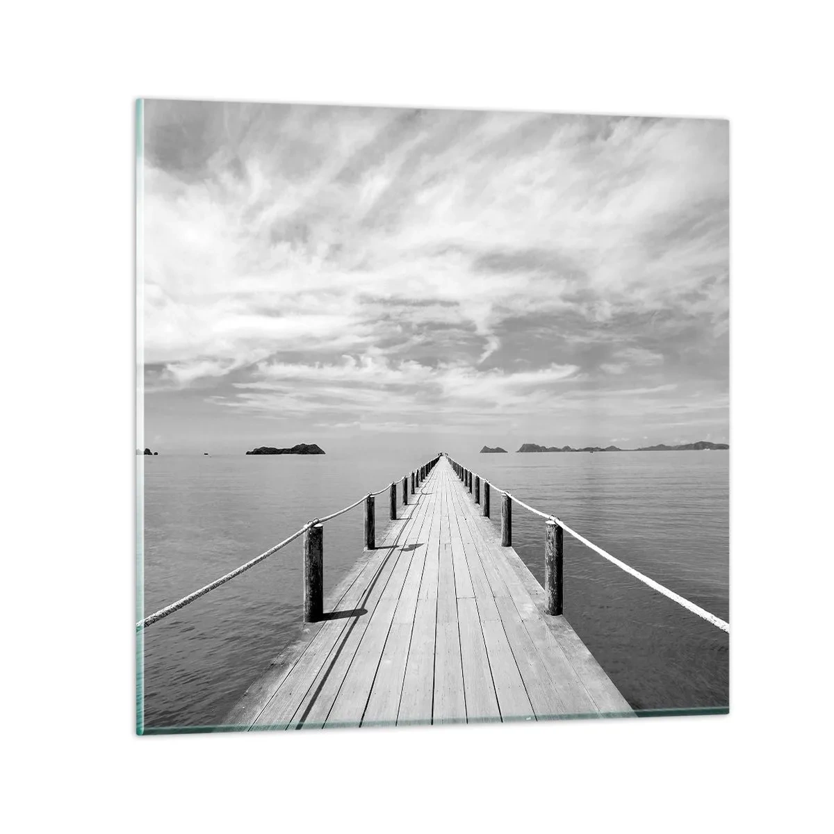 Cuadro sobre vidrio - Impresiones sobre Vidrio - Hora de viajar - 30x30 cm