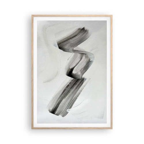 Póster en marco roble claro - Solo por diversión - 70x100 cm