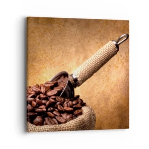 Cuadro sobre lienzo - Impresión de Imagen - En la fuente del sabor - 40x40 cm