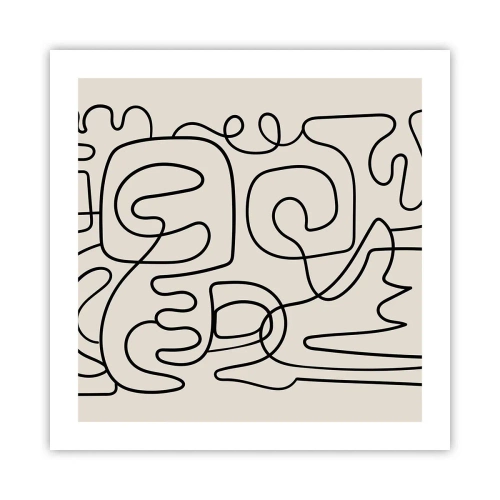 Póster - El camino correcto - 50x50 cm