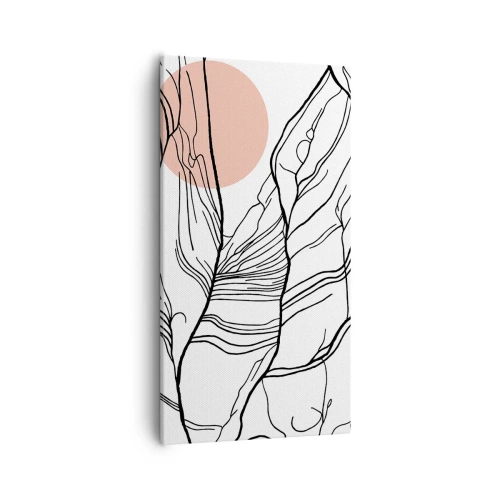 Cuadro sobre lienzo - Impresión de Imagen - En una red de ramas - 55x100 cm