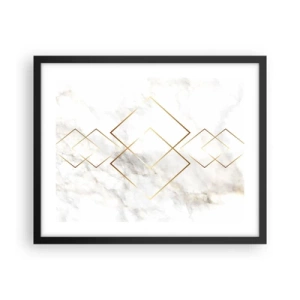 Póster en marco negro - Una vista al infinito - 50x40 cm