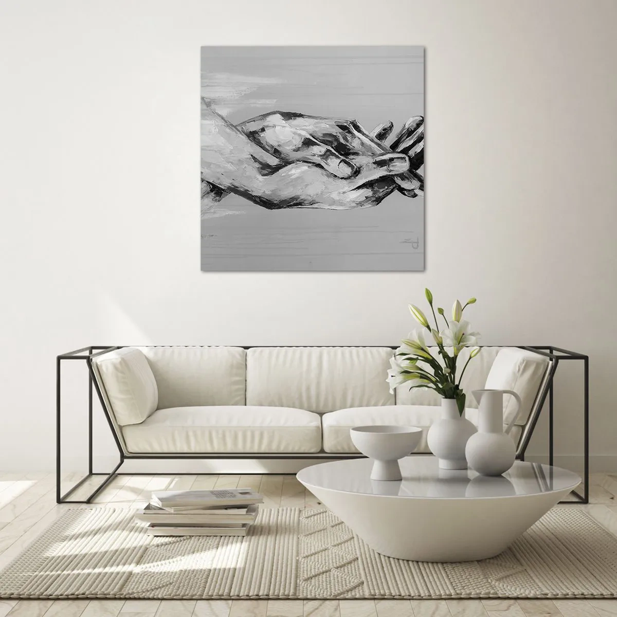 Cuadro sobre vidrio - Impresiones sobre Vidrio - El comienzo... - 70x70 cm