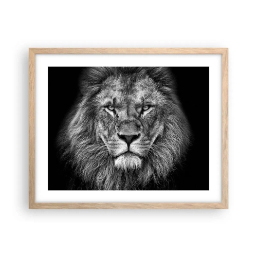 Póster en marco roble claro - Con el atuendo de la coronación - 50x40 cm