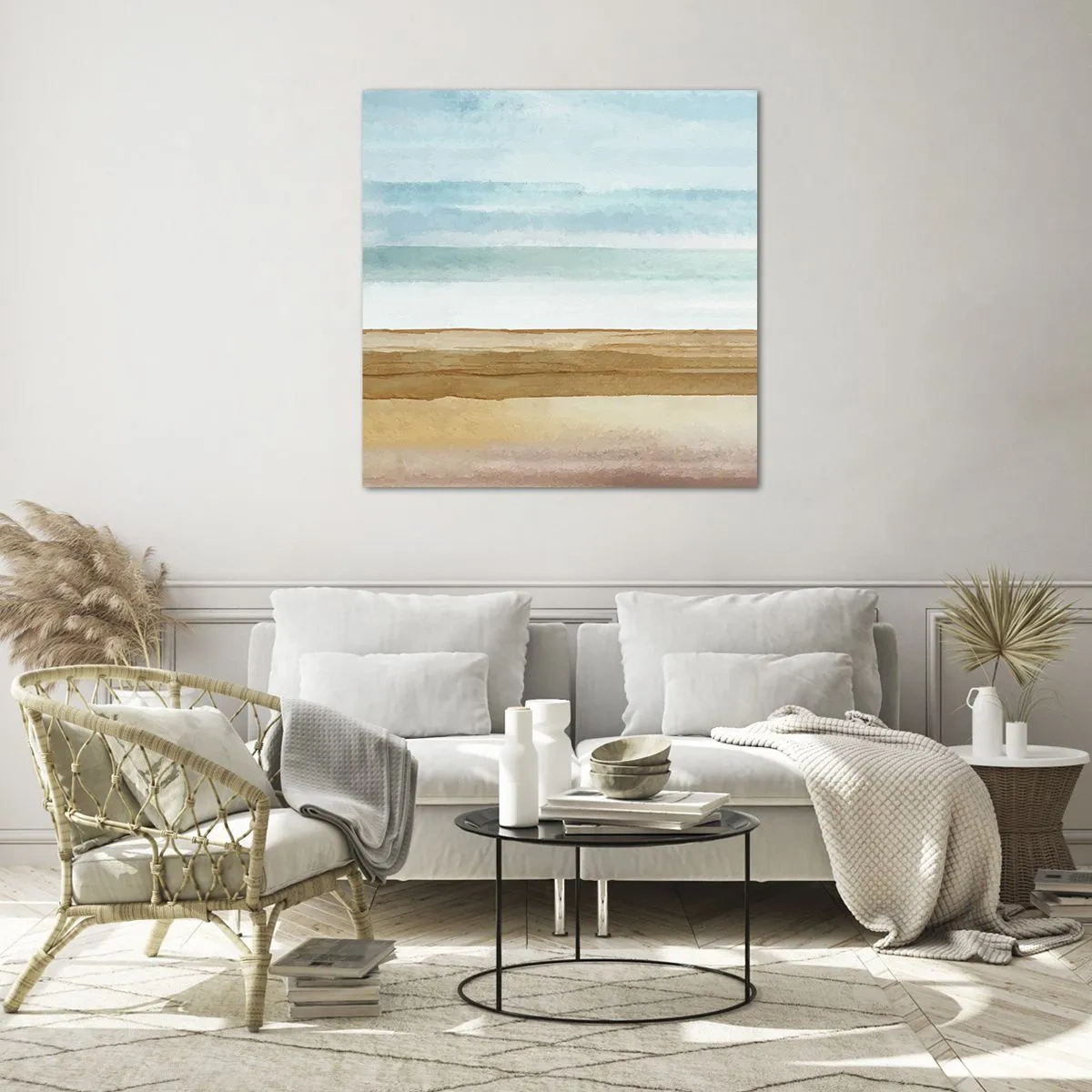 Cuadro sobre vidrio - Impresiones sobre Vidrio - Serenidad - 70x70 cm