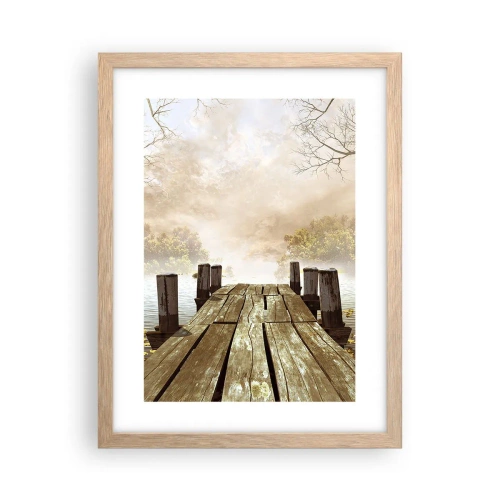 Póster en marco roble claro - La leve tristeza del otoño - 30x40 cm