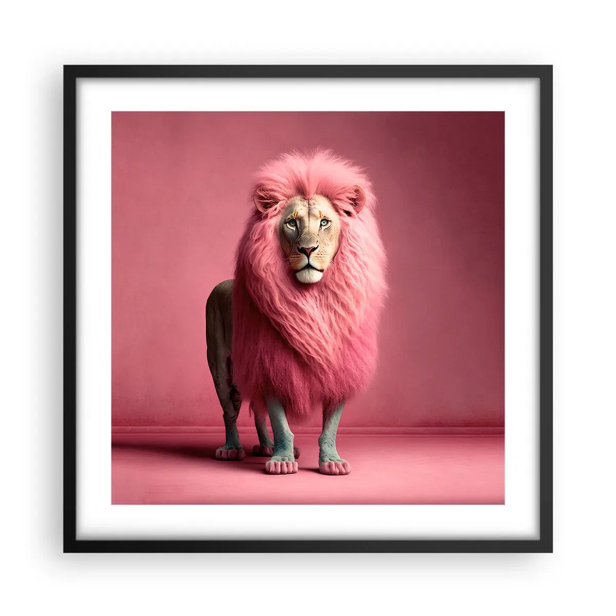 Póster en marco negro - Y ya no me tienes miedo - 50x50 cm