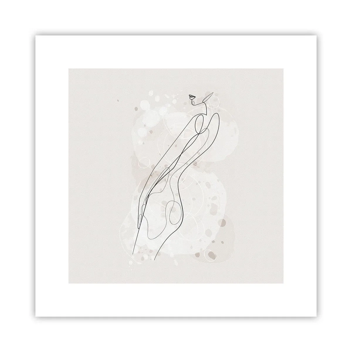 Póster - Una mirada no dice nada y al mismo tiempo lo dice todo - 30x30 cm