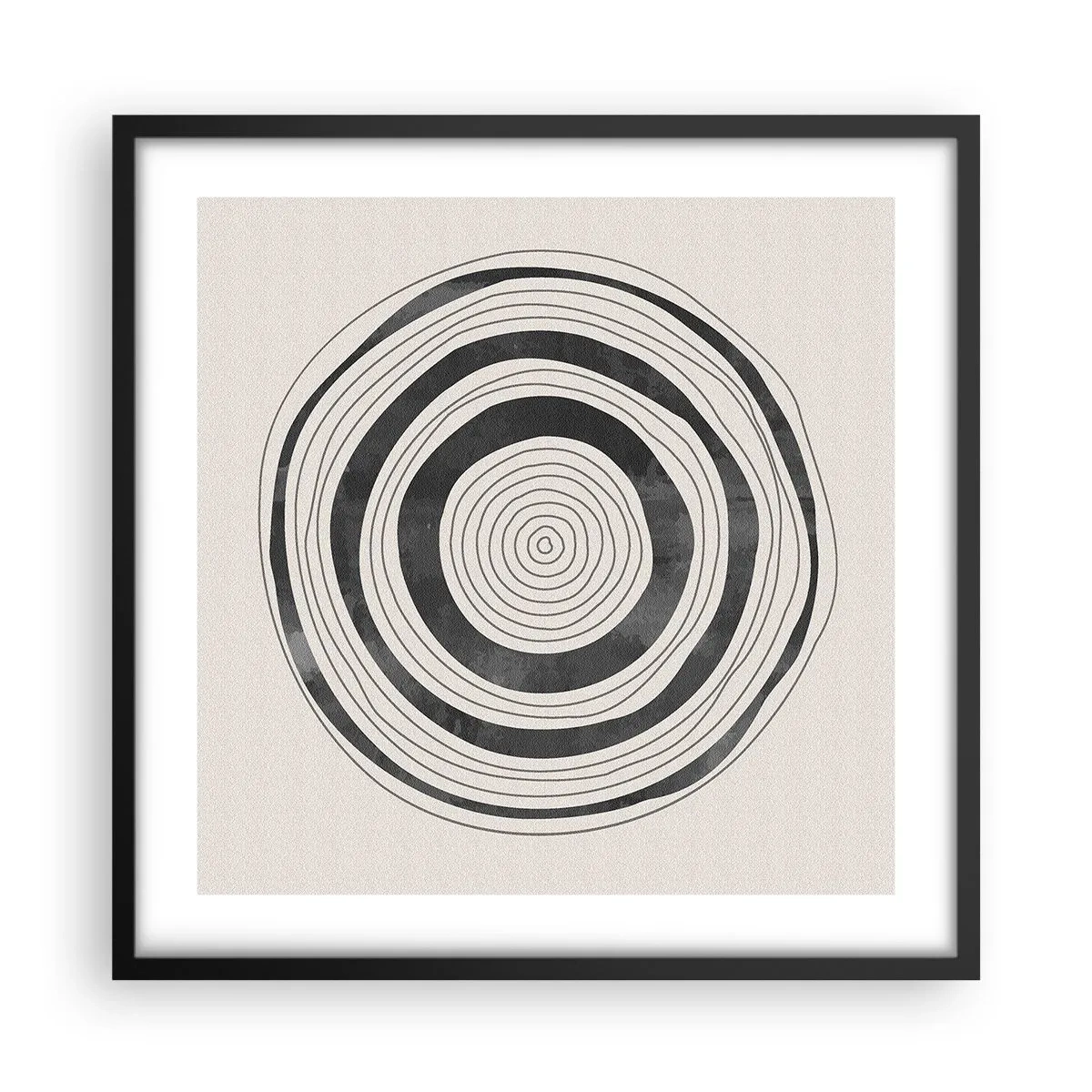 Póster en marco negro - Lo importante es lo que hay entre medias - 50x50 cm