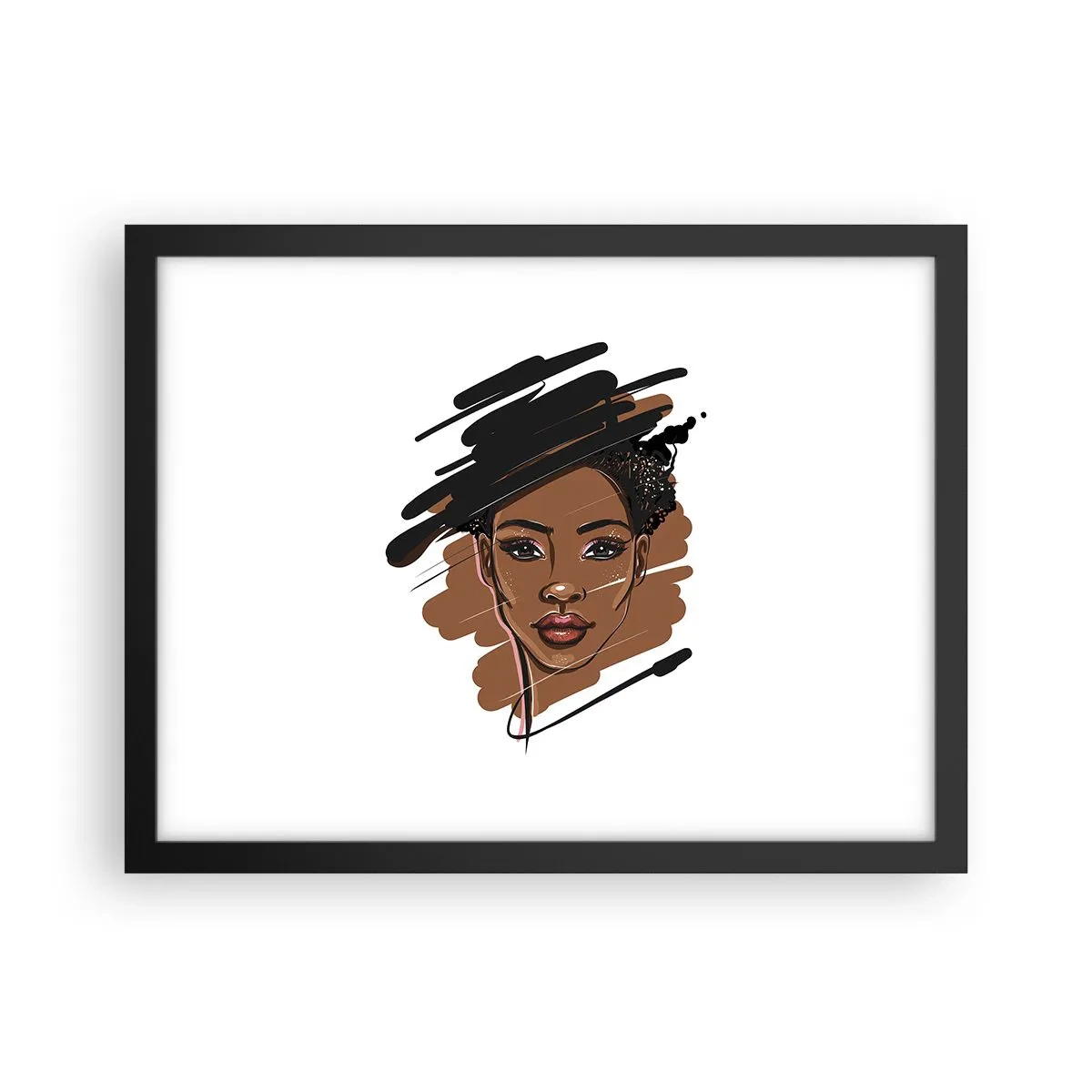 Póster en marco negro - Dulce como el chocolate - 40x30 cm