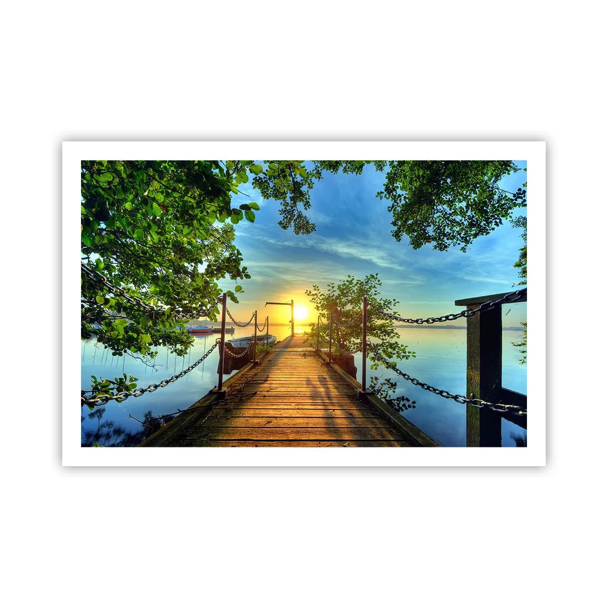 Póster - Atardecer junto al agua - 91x61 cm