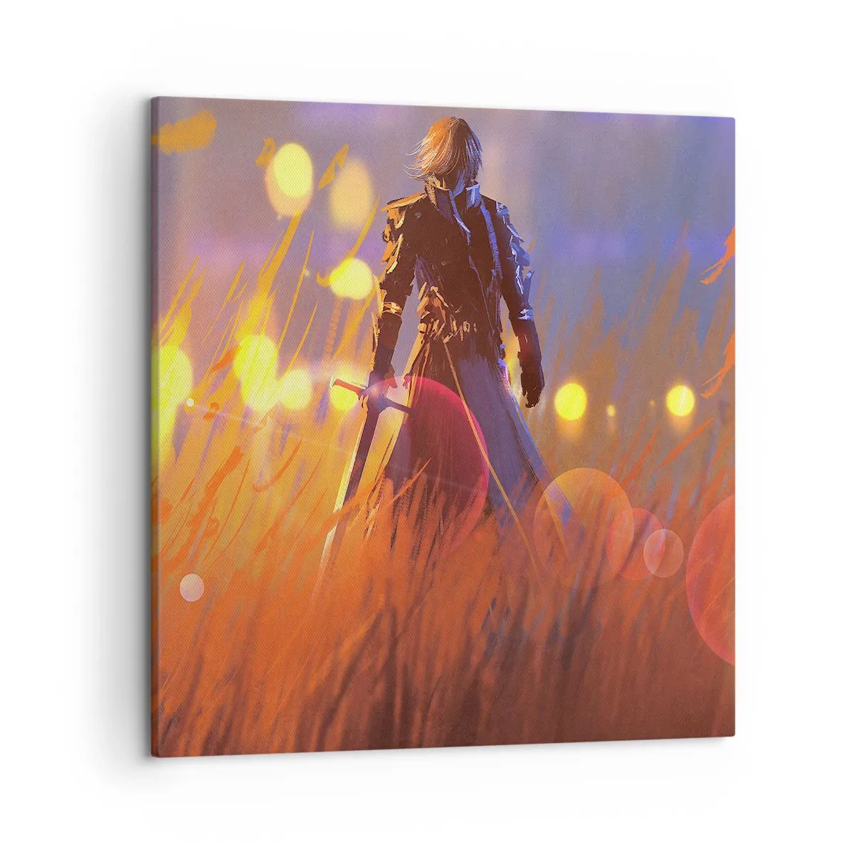 Cuadro sobre lienzo - Impresión de Imagen - El caballero equivocado - 50x50 cm