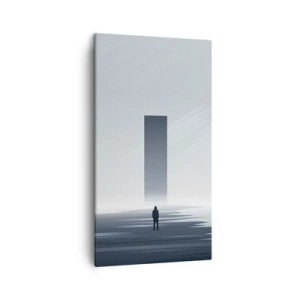 Cuadro sobre lienzo - Impresión de Imagen - ¿Oportunidad o amenaza? - 45x80 cm