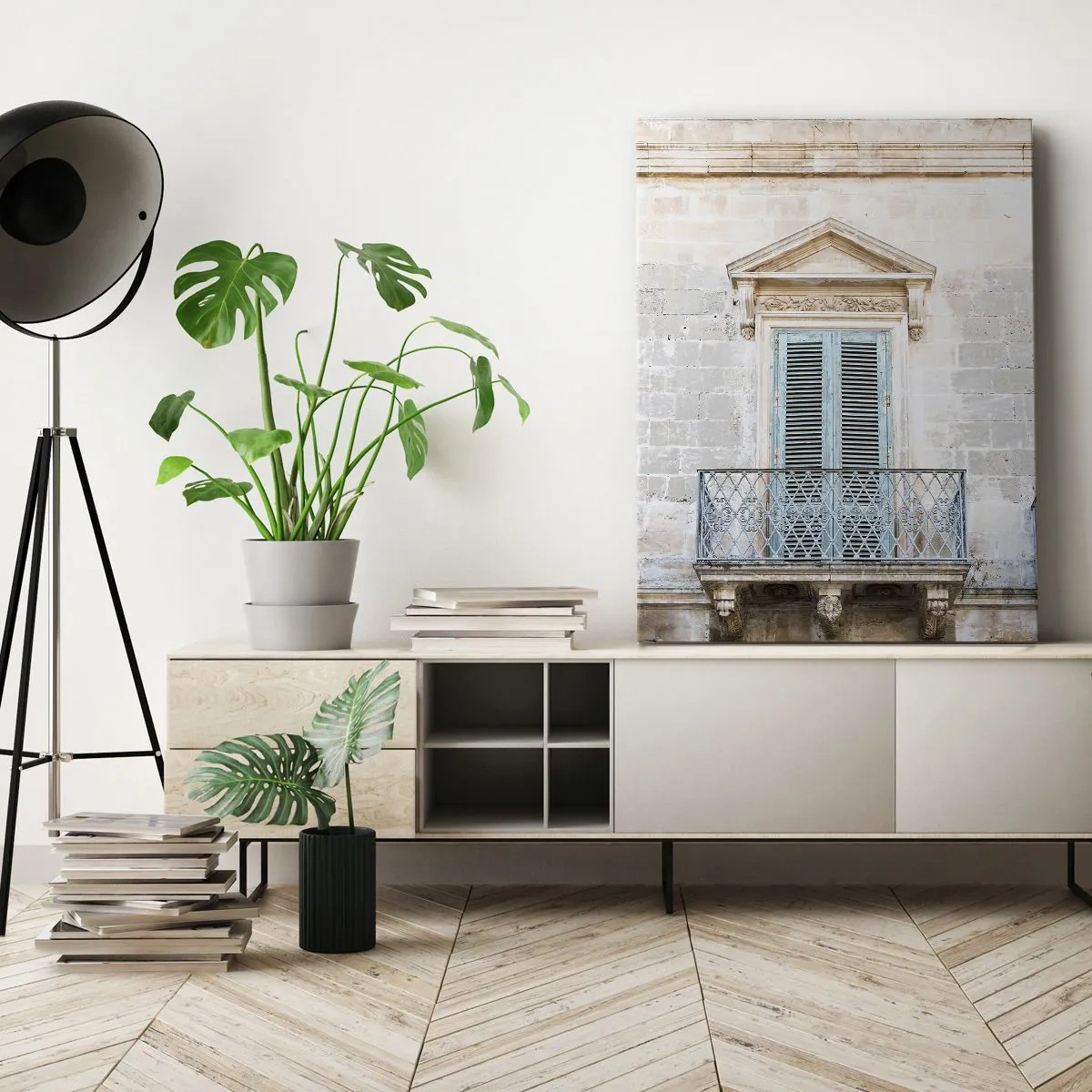 Cuadro sobre lienzo - Impresión de Imagen - El encanto único de Italia - 65x120 cm