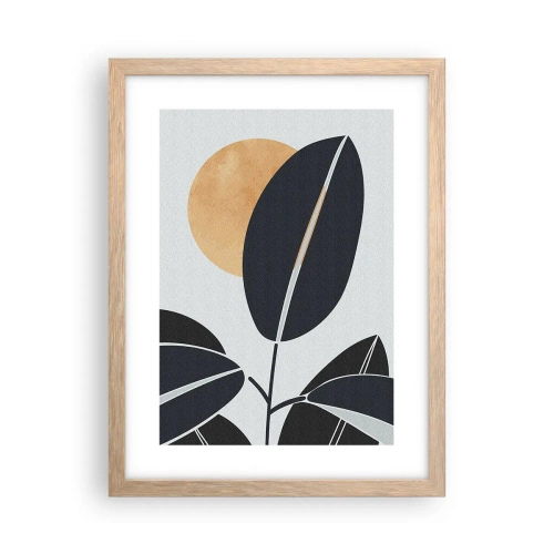 Póster en marco roble claro - Un día de verano caluroso - 30x40 cm