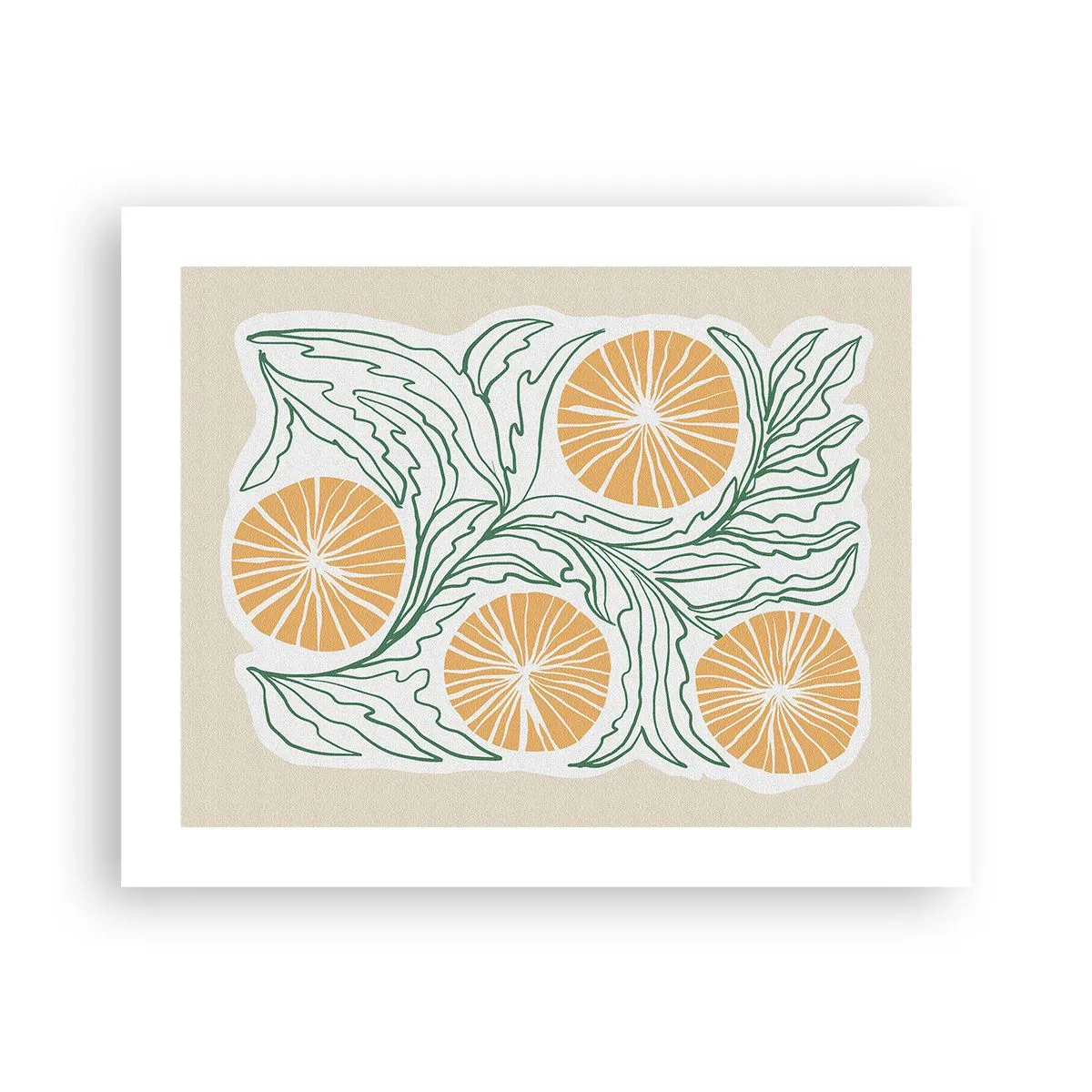 Póster - Étnico con un toque de abstracción - 50x40 cm