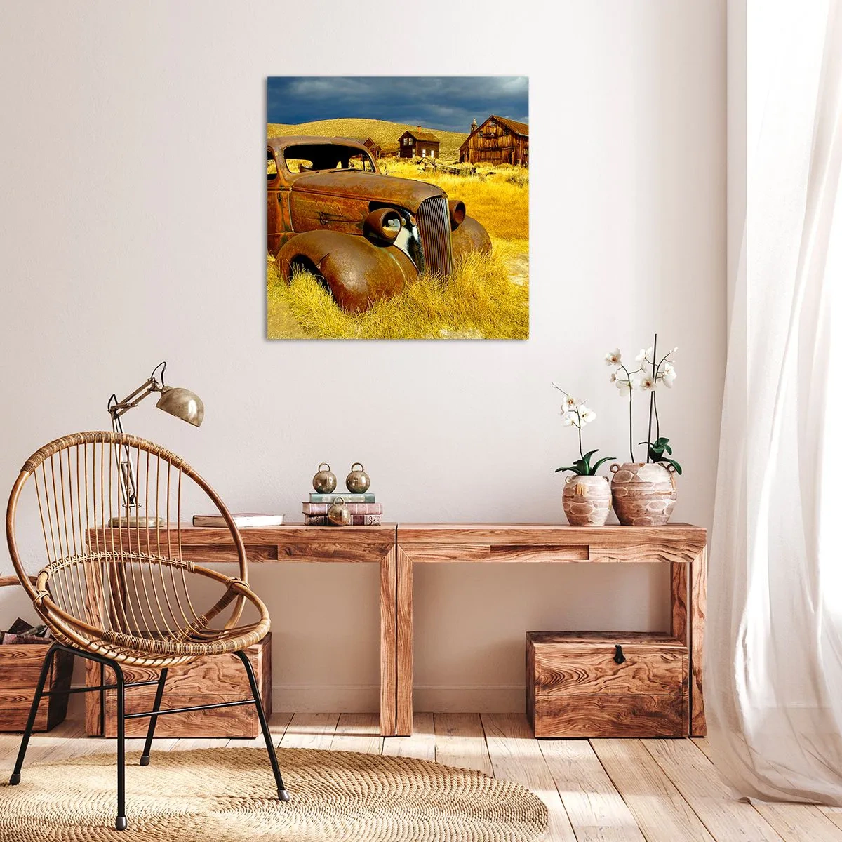Cuadro sobre lienzo - Impresión de Imagen - Un merecido descanso - 30x30 cm