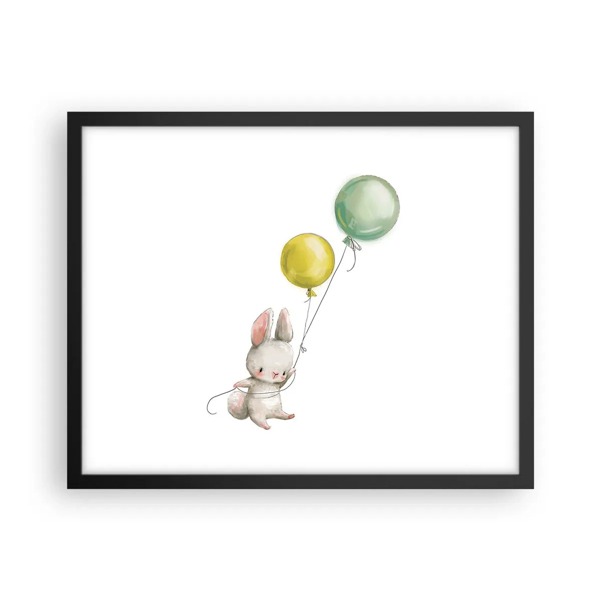 Póster en marco negro - ¡Yo también volaré! - 50x40 cm