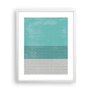 Póster en marco blanco - Composición equilibrada - 40x50 cm