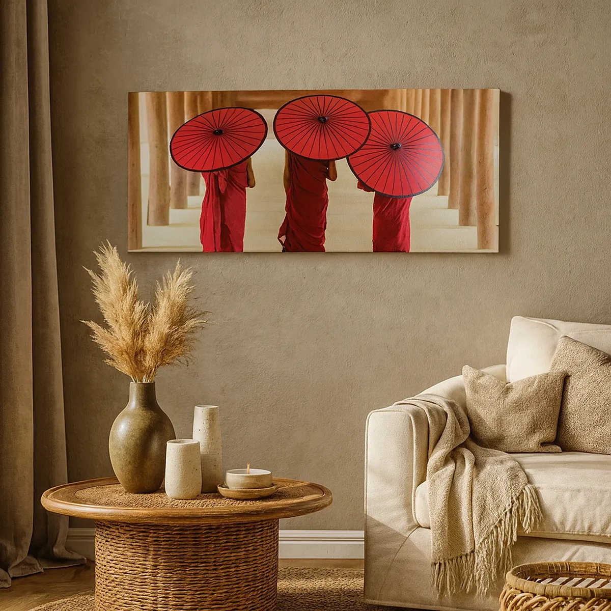 Cuadro sobre lienzo - Impresión de Imagen - En el camino a la Tierra Pura - 30x30 cm