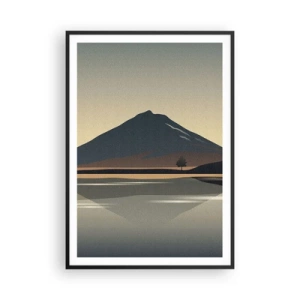 Póster en marco negro - Reflejo de espejo - 70x100 cm
