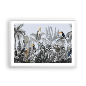 Póster en marco blanco - Un cuento de hadas africano - 70x50 cm