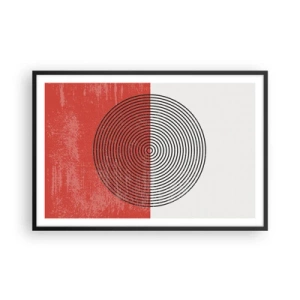 Póster en marco negro - En el corazón de la misma - 91x61 cm