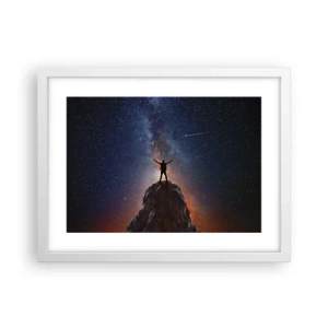 Póster en marco blanco - ¡El poder está conmigo! - 40x30 cm