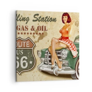 Cuadro sobre lienzo - Impresión de Imagen - Los gloriosos años 40 - 50x50 cm